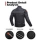 thumbnail image 4 of Chaqueta de Moto BORLENI con Armadura Certificada CE, 4 of 6