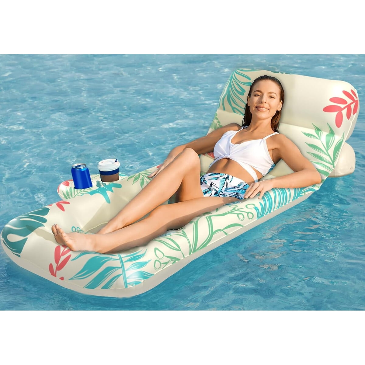 Flotador Inflable Jasonwell 75x31.5cm Respaldo Ajustable