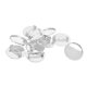 thumbnail image 5 of 10 piezas de broche de 25 mm haciendo bandejas de ajuste de bisel de cabujón en blanco para placa blanca, 5 of 5