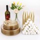 thumbnail image 2 of Juego de vajilla DayAmmi Gold Glitter 50 Guest con 350 piezas, 2 of 6