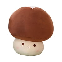 Magideal - Champiñón Relleno Juguete De Peluche Colección Divertida Muñeca Juguetes Sofá De Peluche Almohada Encantador Para Favores Año Nuevo , Marrón 23Cm