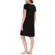 thumbnail image 3 of INSPIRE CHIC Camisón de Manga Corta para Mujer Regreso a Clases con Bolsillos Suave y Elástico Cuello en V Largo hasta la Rodilla Camisón Ropa de Casa L Negro, 3 of 6