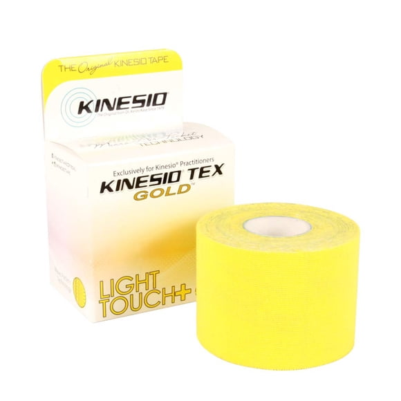 Kinesio Tape Tex Gold Light Touch de 5 cm x 5 m, color amarillo