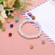 thumbnail image 4 of 100 piezas de cuentas de estrás de 4 mm para hacer joyas, cuentas de disco brillantes, cuentas de arcilla con brillo de diamante para collar, pulsera, Navidad, blanco, 4 of 7