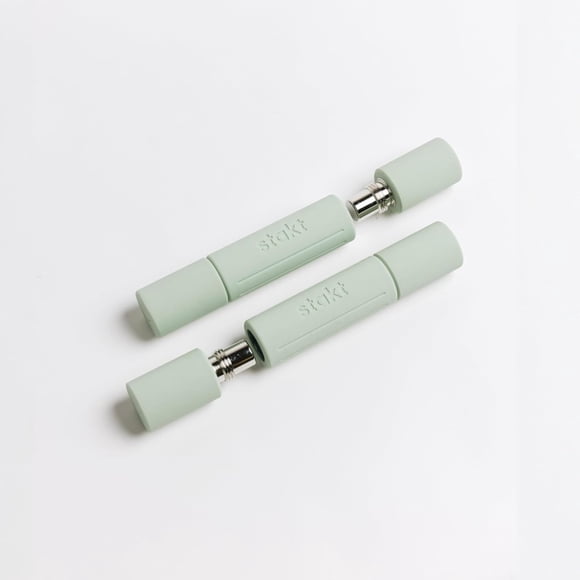Pesas de mano ajustables Stakt - Juego de mancuernas de 2, 4 y 6 lb (0,9 kg, 1,8 kg, 2,7 kg), color Seafoam