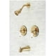 thumbnail image 2 of Grifo Kingston Brass Vintage de doble manija para tina y regadera, cromo pulido, 2 of 8