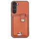 thumbnail image 1 of Funda Billetera Tejida para Samsung Galaxy S23 con Soporte y Tarjetero Marrón, 1 of 4