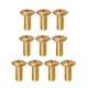 thumbnail image 1 of 10pcs interruptores sintonizadores de tornillo engranaje cabezales de montaje tornillos piezas oro, 1 of 5