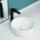 thumbnail image 1 of Lavabo tipo vessel Davivy redondo de 36 cm con desagüe emergente blanco, 1 of 9