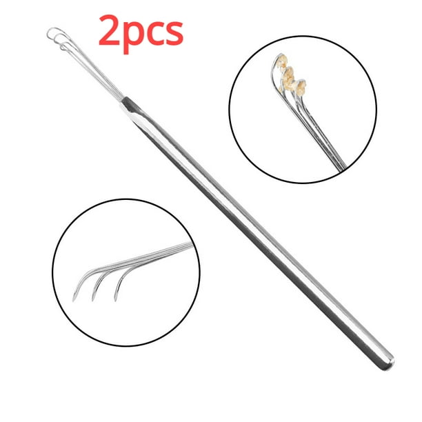 1 Pc Ear Tools Stainless Steel Silver Earpick Wax Remover Curette Cleaner Health Care Tools Ear Pick Handle Design
