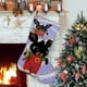thumbnail image 1 of Bing el Conejo Tema: Calcetines de Navidad, fino lino blanco para colgar en escaleras y chimenea, decoración navideña para el hogar, regalo de Navidad.54cm×38cm, 1 of 5