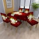 thumbnail image 3 of Cubiertas de la silla de Navidad Sillas estirables deslizantes, lavable protector cubierta del asiento deslizante para el comedor de la ceremonia del hotel, ChrismasBell - 4Pack, 3 of 3