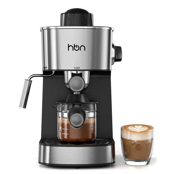 Cafetera espresso HBN 800 W 2‑4 tazas acero inoxidable