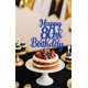 thumbnail image 4 of Decoración para tartas Decoburst con purpurina azul para felicitación de 80 cumpleaños, 4 of 5