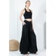 thumbnail image 4 of Pantalones Lisos Plisados de Pierna Ancha con Dobladillo Grande, 4 of 5