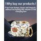 thumbnail image 4 of Funda para AirPods Pro quohet 2ª/1ª generación con llavero floral, 4 of 6