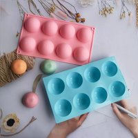 Disparo - Molde De Silicona Chocolate Molde Silicona 8 Media Esfera