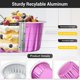 thumbnail image 3 of Cápsulas de papel aluminio para cupcakes EUSOAR 50 uds 125 ml color rosa pastel, 3 of 7