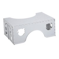 Magideal - Taburete Plegable Para Asiento De Inodoro, Reposapiés Ergonómico, Soporte Para Patas Y Pies De Inodoro, Taburete Portátil Compacto Para Baño En Cuclil Gris Claro