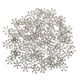 thumbnail image 1 of 100 unids / lote copo de nieve margarita espaciador cuentas diy joyería encontrar plata antigua, 1 of 3