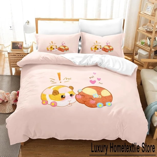 KawaiiAnimal Pui Pui Molcar Bedding Set Bed Set Adult Kid Bedroom Duvet cover Sets Bed Sheets