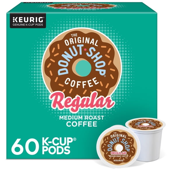 The Original Donut Shop Coffee K-Cup en cápsulas, tostadas medianas, 60 unidades