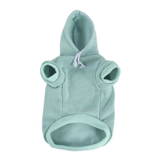 Sudadera con Capucha para Perros Ropa de Primavera/Otoño/Invierno Abrigo Caliente para Perros Pequeños y Medianos Verde Pálido XXL