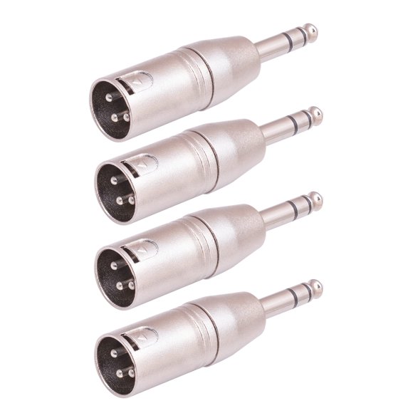 Adaptadores de Cable de Audio Smithok Paquete de 4 de 1/4" TRS a XLR Macho