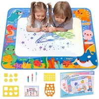 Clickdescuento - Alfombra Magica De Dibujos Para Colorear Al Agua Azul