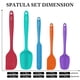 thumbnail image 2 of Juego de espátulas de goma de silicona HOTEC, altamente resistentes al calor, sin BPA, 2 of 7