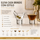 thumbnail image 4 of Pack 4 Vasos Para Martini Cristal Martini Serve Coctelería, 4 of 7