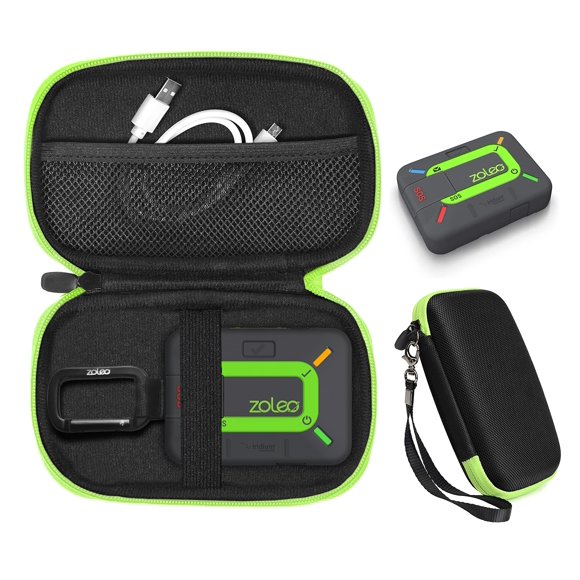 Funda protectora CaseSack para ZOLEO negro/verde