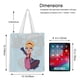 thumbnail image 5 of I Dream of Jeannie Bolso de tela con estampado de lienzo para mujer, bolsa de compras reutilizable y estética, con cremallera interior, regalo para mujer, 35 × 40 cm., 5 of 6