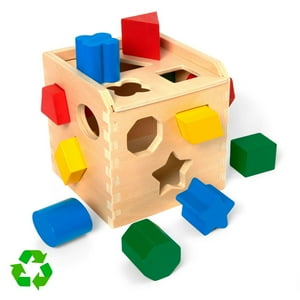 Melissa & Doug - Cubo De Encaje Melissa And Doug Juguete Didáctico Madera