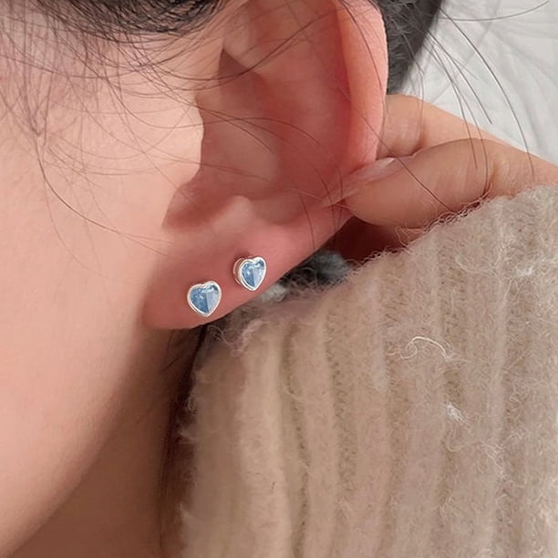 1pair Stunning Moonstone Stud Earrings for Women - Delicate and Elegant Jewelry for Any Occasion
