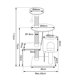 thumbnail image 4 of Rascador Para Gato Tipo Torre Grande 3 Niveles 112 cms. + Cuerda Beige, 4 of 7