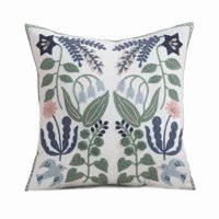 Genérico - Fundas De Cojines Bordadas A Elección 45X45 Diseño 14 Color Blanco