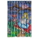 thumbnail image 1 of Cortina de ducha con diseño de gatos de Alicia en el País de las Maravillas, juego de cortina de baño con ganchos, tamaño 60 x 72 pulgadas, 1 of 3