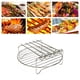 thumbnail image 3 of Estante redondo de doble capa para freidora Air Fryer con 5 pinchos ANQIA, 3 of 6
