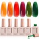 thumbnail image 1 of Set de esmaltes de uñas Beetles Jelly Gel Autumn Prism, 6 colores, 1 of 7