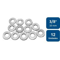 Rukafe Basics - Golillas Planas Calibradas 3/8"" (10Mm) 12Un.