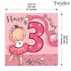 thumbnail image 3 of Tarjeta de Cumpleaños Twizler Bailarina para Niña de 3 Años, 3 of 7