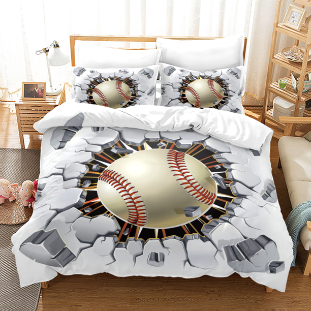 Sports baseball Bedding Set Single Twin Full Queen King Size Baseball Bed Set Aldult Kid Bedroom Duvetcover Sets Bed Sheets