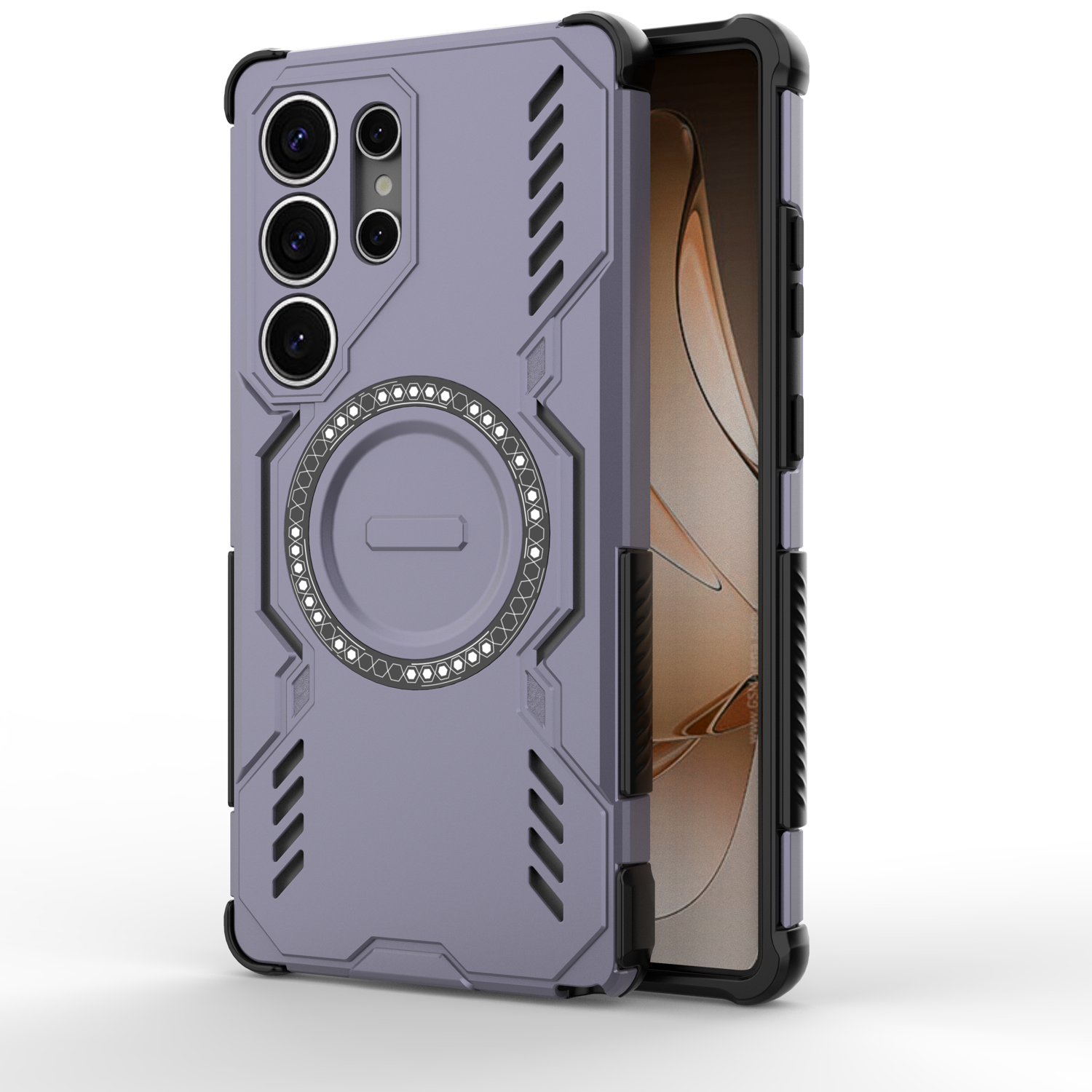 Funda Foxdock Para Samsung Galaxy S25 Ultra , Magnética, Resistente A Golpes, Con Soporte, Unisex, Carga Inalámbrica