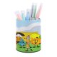 thumbnail image 1 of Batalla por la Isla de los Sueños-theme Cylinder Pen Holder Pencil Organizer with Flannel Lining PVC Leather Material Cardboard Base for study work 10*8CM, 1 of 6