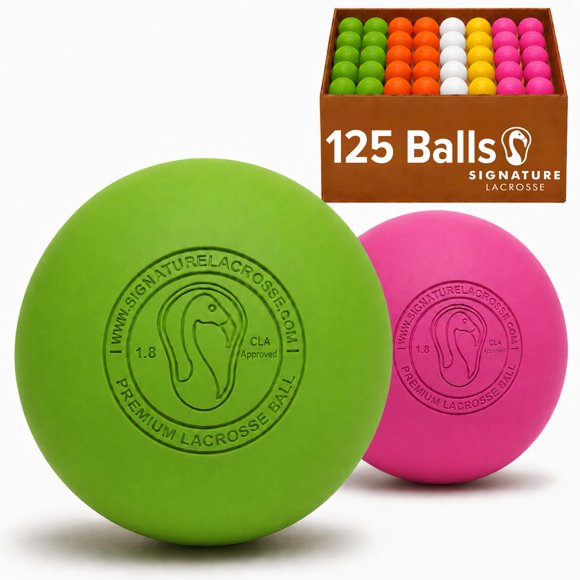 Paquete de 125 bolas de lacrosse Signature surtidas