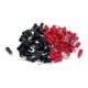 thumbnail image 1 of Uxcell 100 Pcs 14-12 AWG Conector de Cable Duradero Terminal de Horquilla Aislada #10 Rojo Negro, 1 of 1