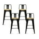 thumbnail image 1 of Pack de 4 Taburetes Tolix Con Asiento De Madera Clara - Negros, 1 of 4