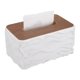 thumbnail image 1 of Uxcell Cubierta de Caja de Pañuelos de Plástico, 8.3x5.1x4.1" Estilo de Onda Decorativa Caja de Pañuelos Rectangular para Baño Tocador Encimera Dormitorio Oficina, Blanco, 1 of 7