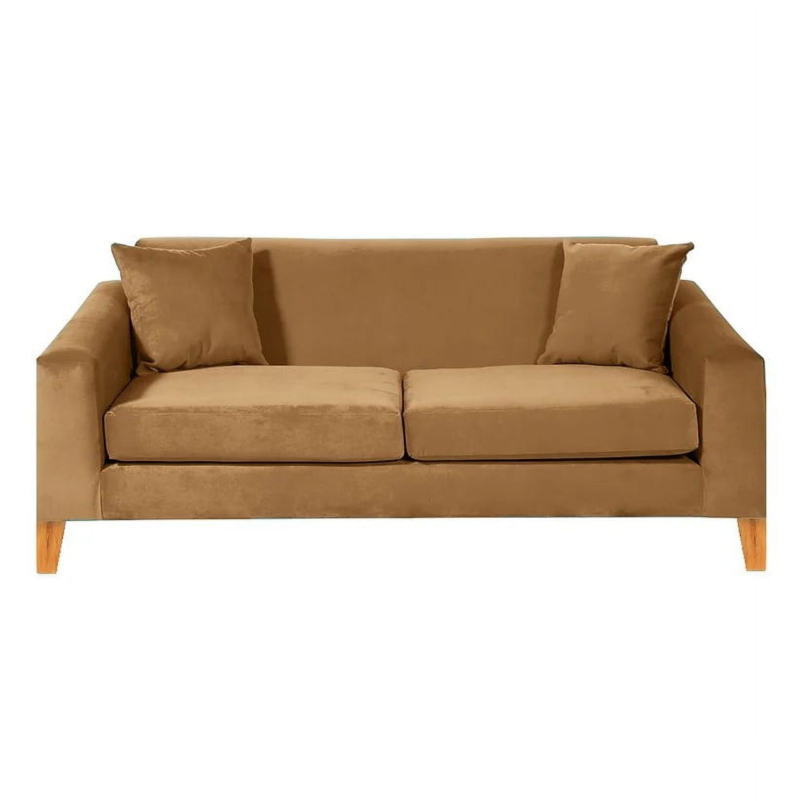 Barra Design - Sofá Finland 3c Felpa Canela